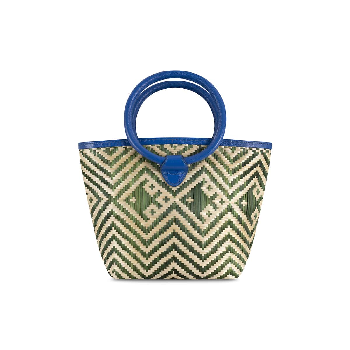 Eperara Handwoven Basket Purse Bag butterfly
