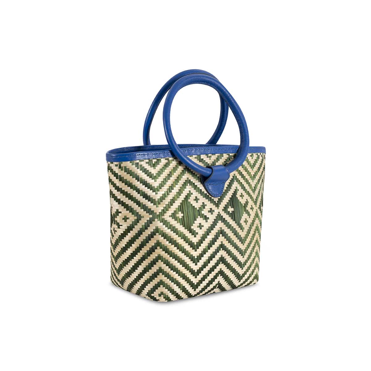 Eperara Handwoven Basket Purse Bag butterfly