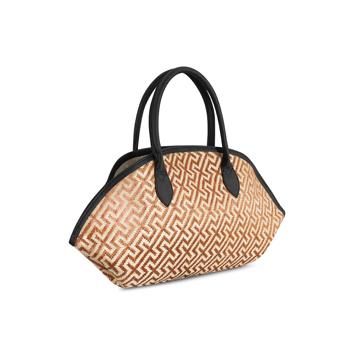 Eperara Handwoven Basket Purse Bag cooper large