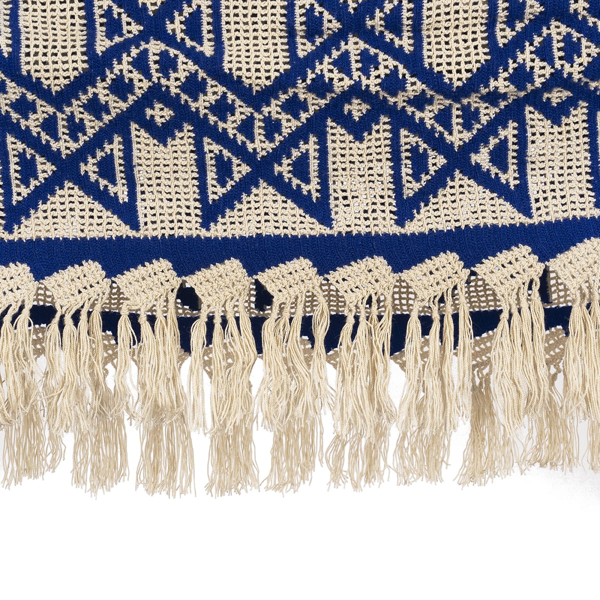 Beige and Blue Spider-Style Hammock