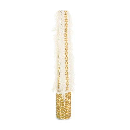 Artisan Loom Handwoven Bag basket Beige and Gold