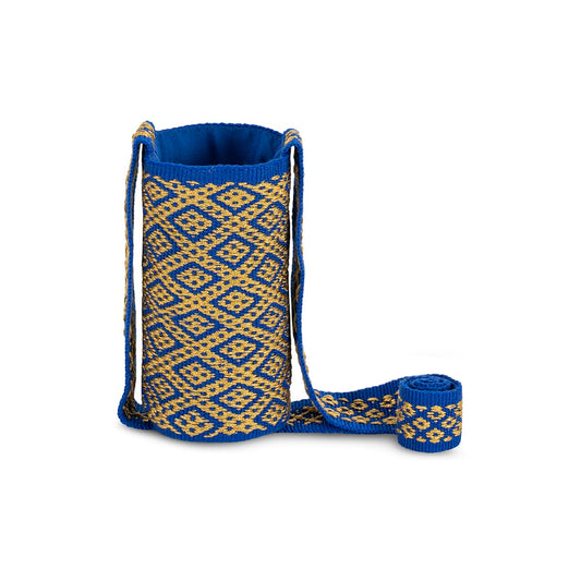 Artisan Loom Handwoven Bag Basket Blue