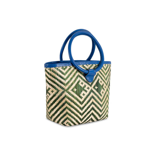 Eperara Handwoven Basket Purse Bag butterfly