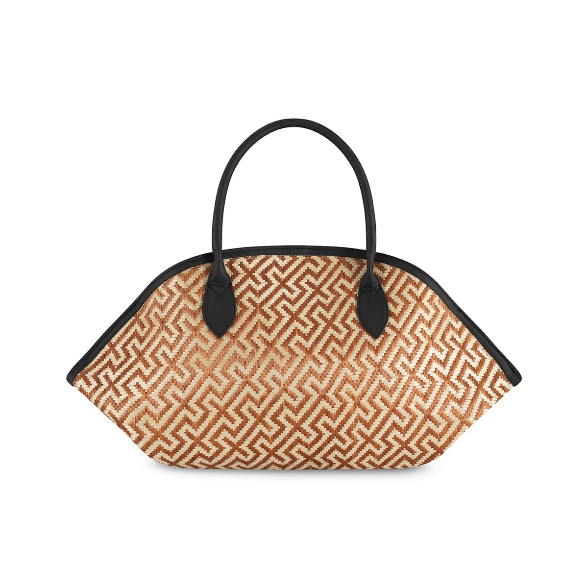 Eperara Handwoven Basket Purse Bag cooper large