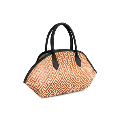 Eperara Handwoven Basket Purse Bag cooper large