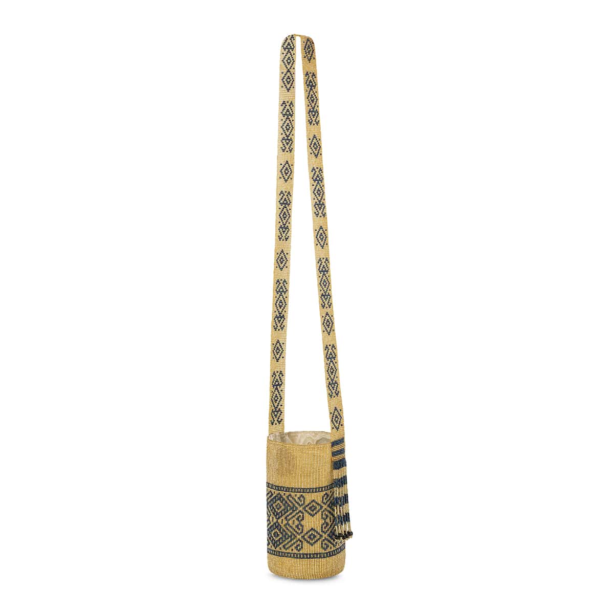 Handcrafted Beaded Bag Gold