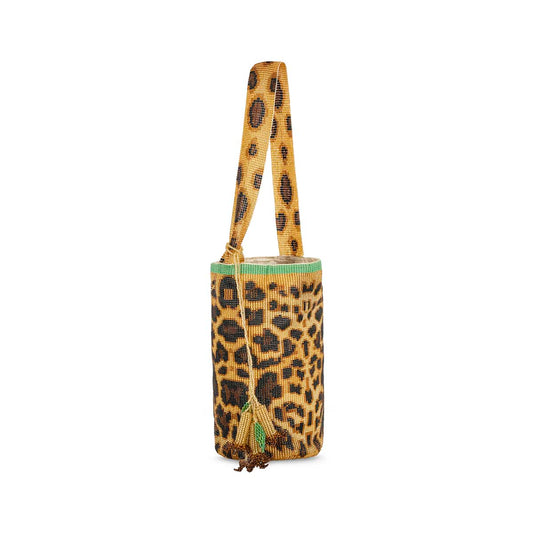 Handcrafted Beaded Bag jaguar