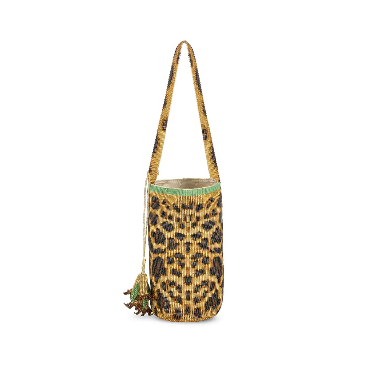Handcrafted Beaded Bag jaguar