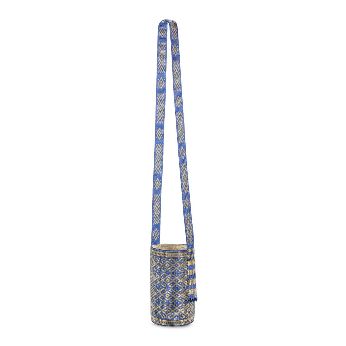 Handcrafted Beaded Bag Blue
