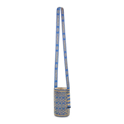 Handcrafted Beaded Bag Blue
