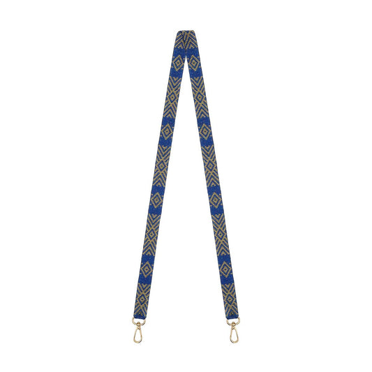 Kamentzá Beaded Phone Strap in Blue and Gold