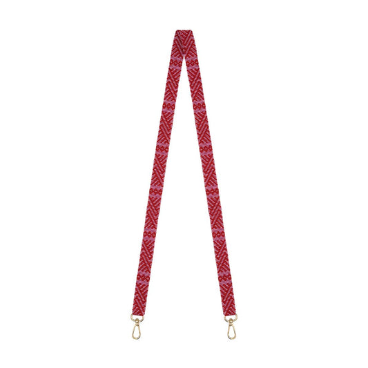 Kamentzá Beaded Phone Strap in Red and Pink