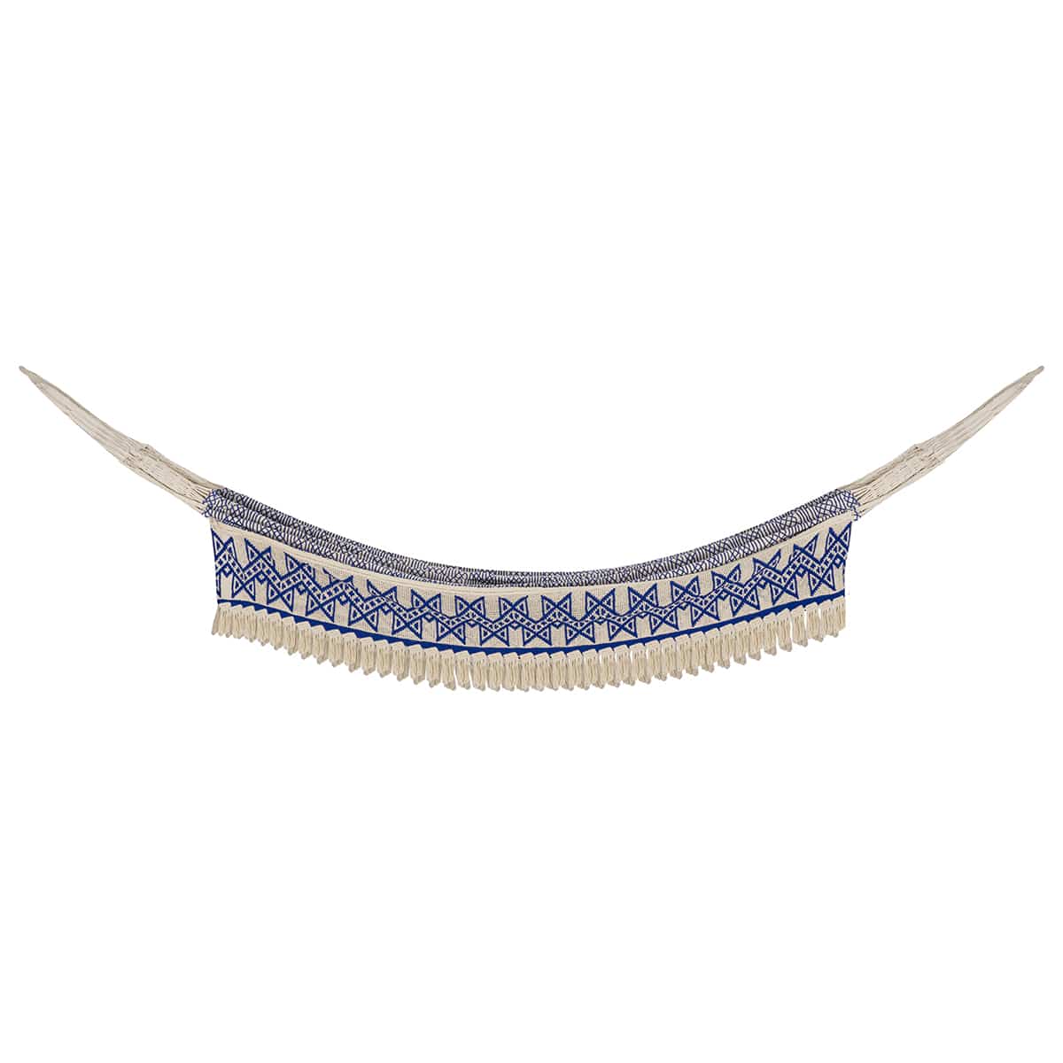 Beige and Blue Spider-Style Hammock