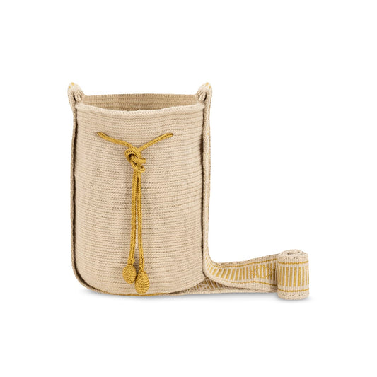 Wayuu Crossbody Bag Beige Small (2-Thread)