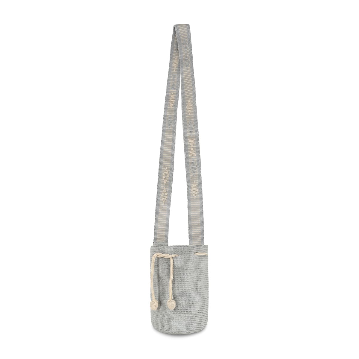 Wayuu Crossbody Bag Gray small (2-Thread)