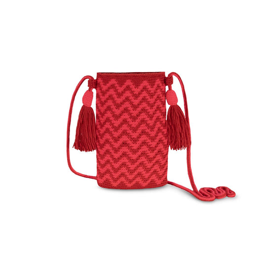 Wayuu Red Phone Holder Bag