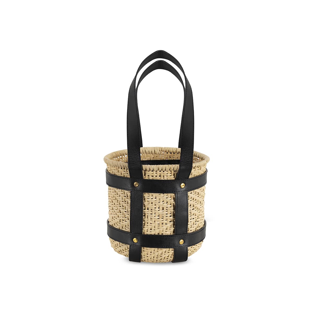 Cubeo Handwoven Basket Purse Bag Round