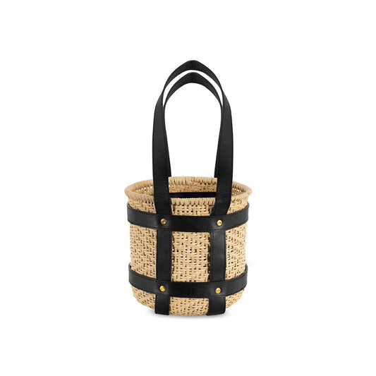 Cubeo Handwoven Basket Purse Bag Round